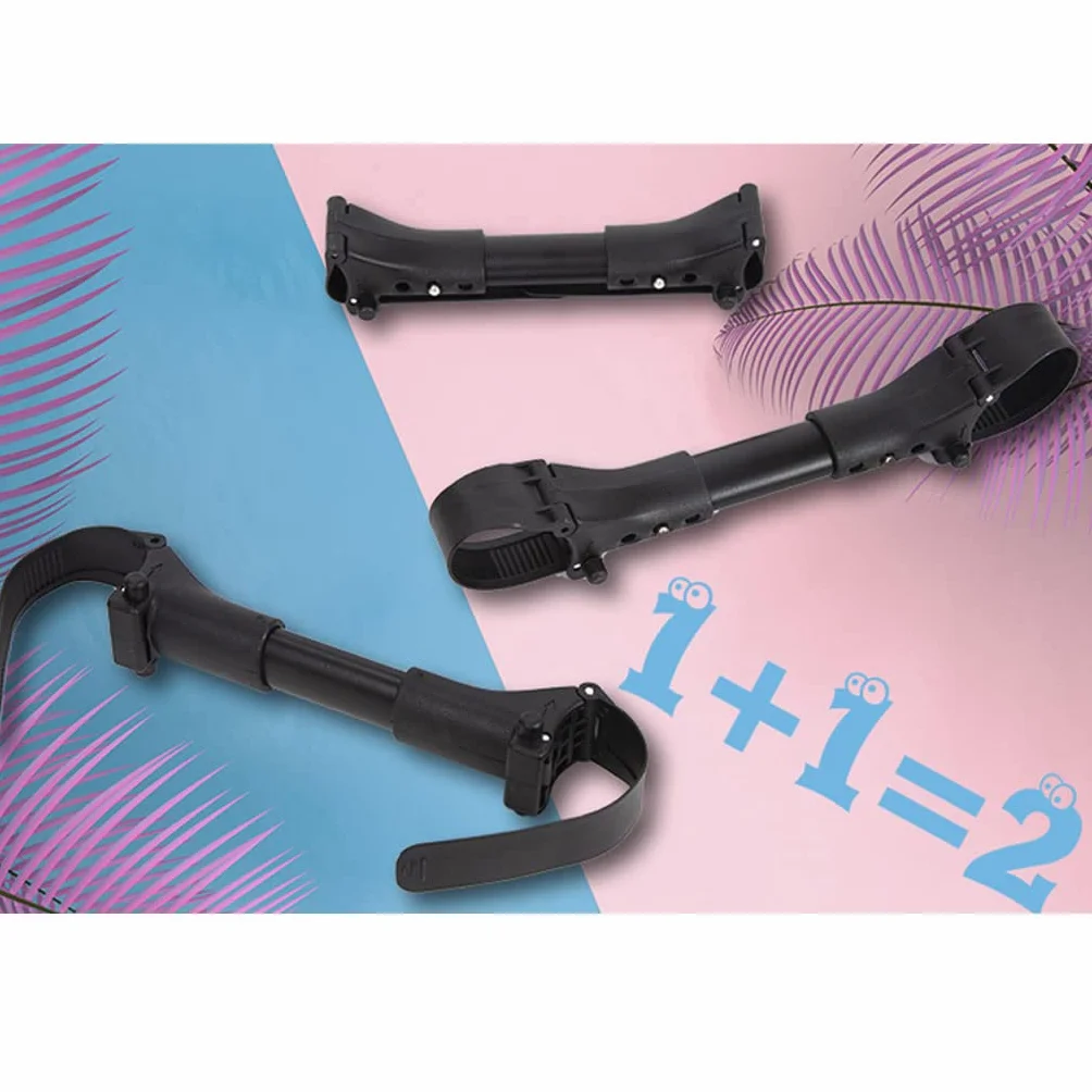 3Pcs Twin Passeggino Connettore Giunti Universali Triplette Quadruplets Carrello Infantile Cinghie di Sicurezza Regolabile Linker Gancio Guinzaglio di Sicurezza Passeggino