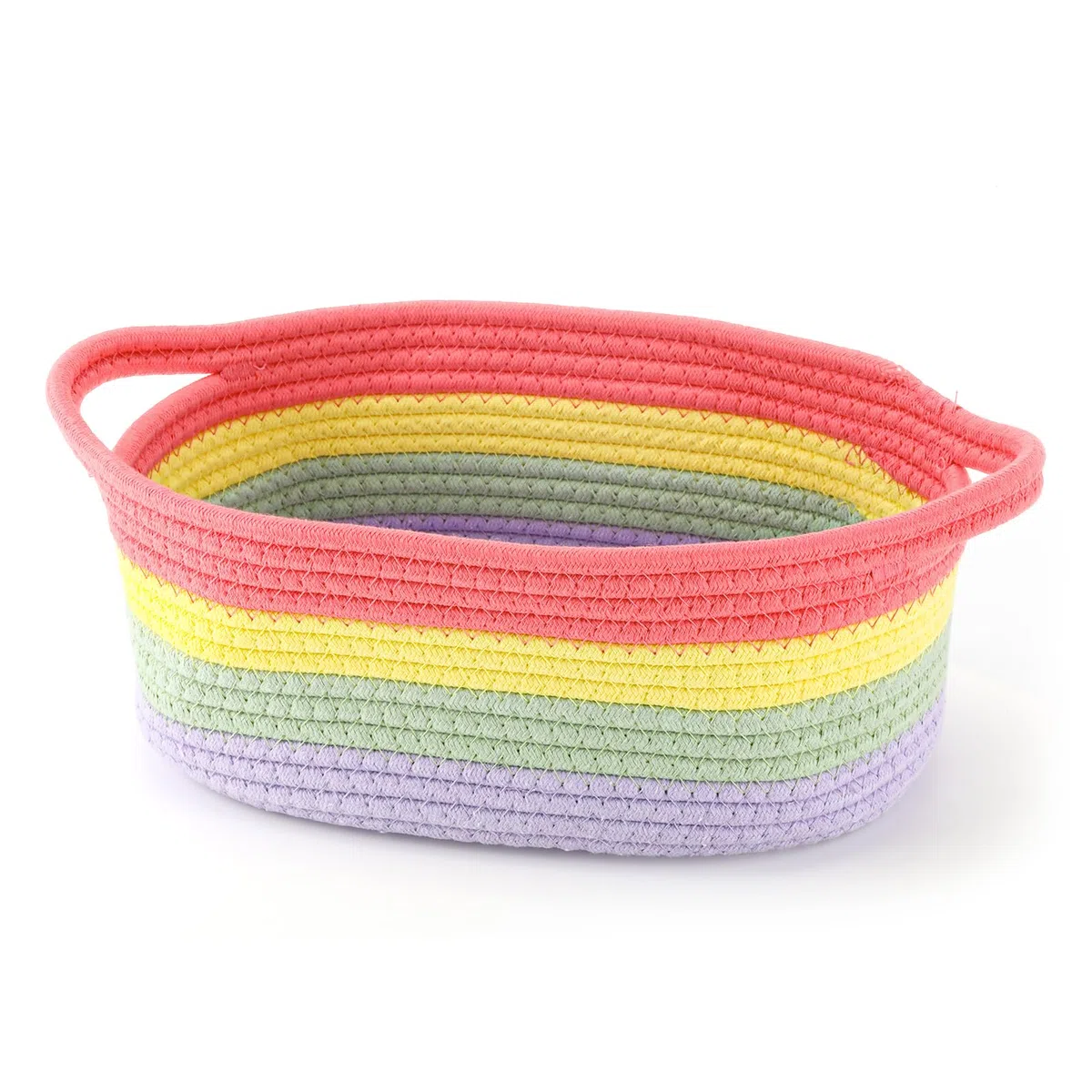 Cesti Intrecciati per Conservazione, Contenitori Arcobaleno Colorati, Scatole Pratiche per Organizzazione, Ideali per Stanze dei Giochi, Camere dei Bambini E Dec