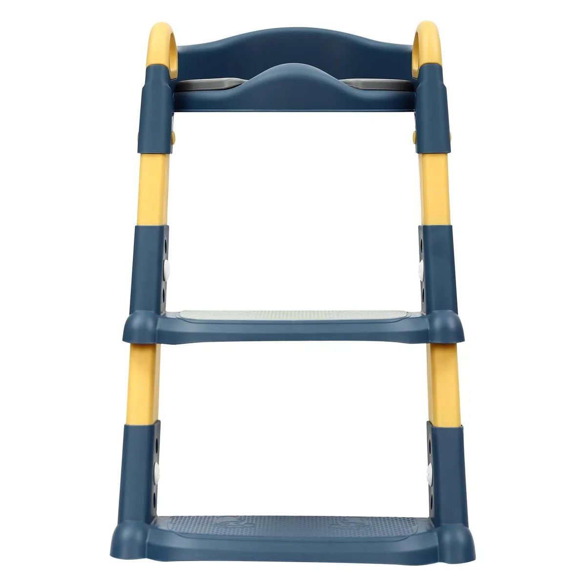 Sedile WC con scala per bambini, sedile WC a gradini per bambini, trainer per WC, scala per WC per bambini, altezza regolabile, blu