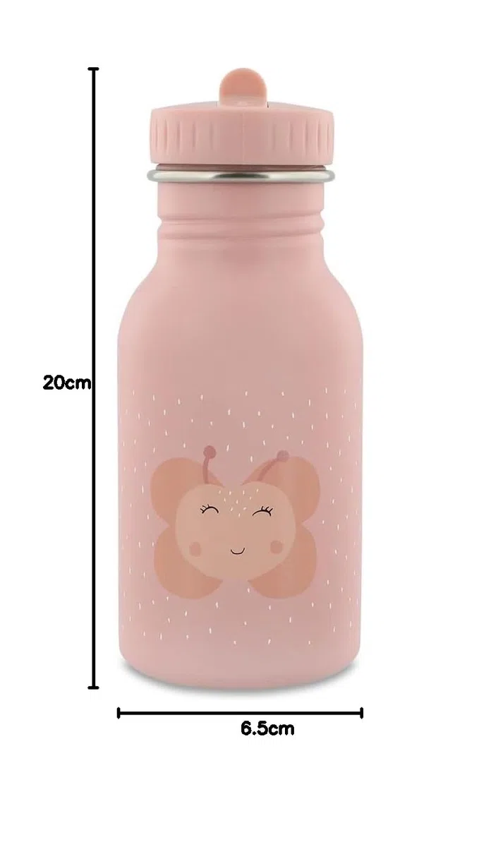 Trixie - Borraccia per bambini in acciaio inossidabile 350 ml (Mrs. Butterfly)