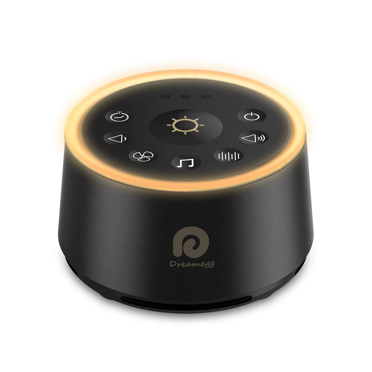 Dreamegg - Macchina per il rumore bianco, per bambini e adulti, 24 suoni naturali HiFi, terapia con luce notturna, continua o timer, funzione di memoria, macchina per il rumore per dormire a casa e