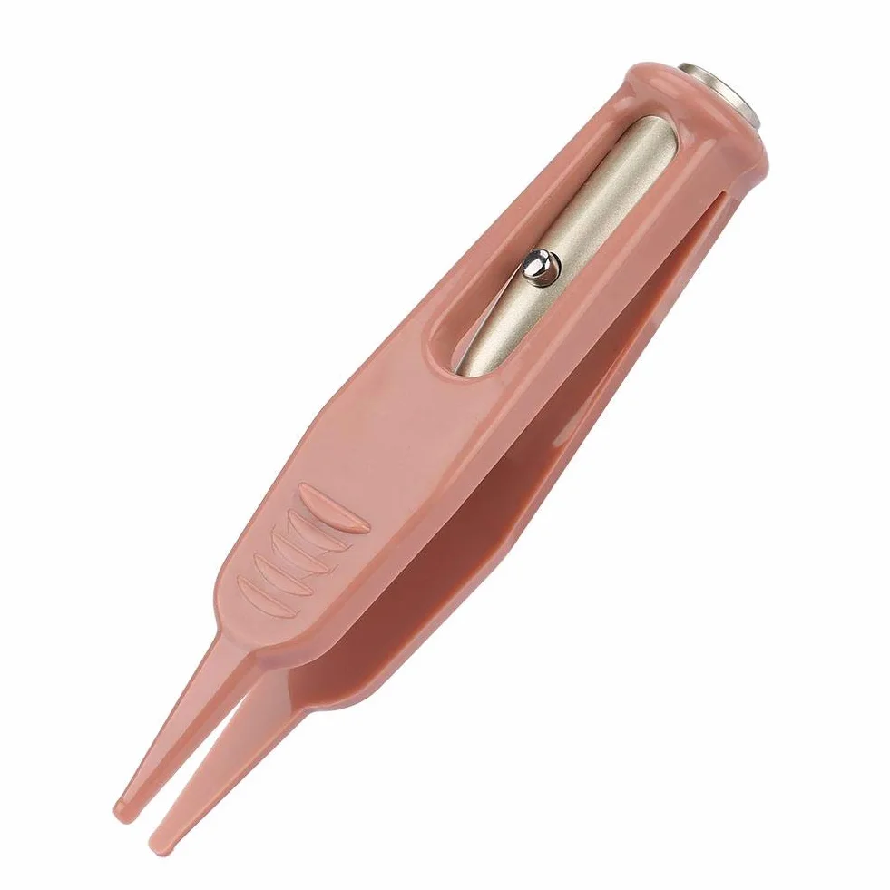 Pinza Nasale per Neonati Antiscivolo Testa Rotonda Sicurezza Orecchio Naso Ombelico Strumento Clip Cleaner con Luce LED per Ragazzo Ragazza