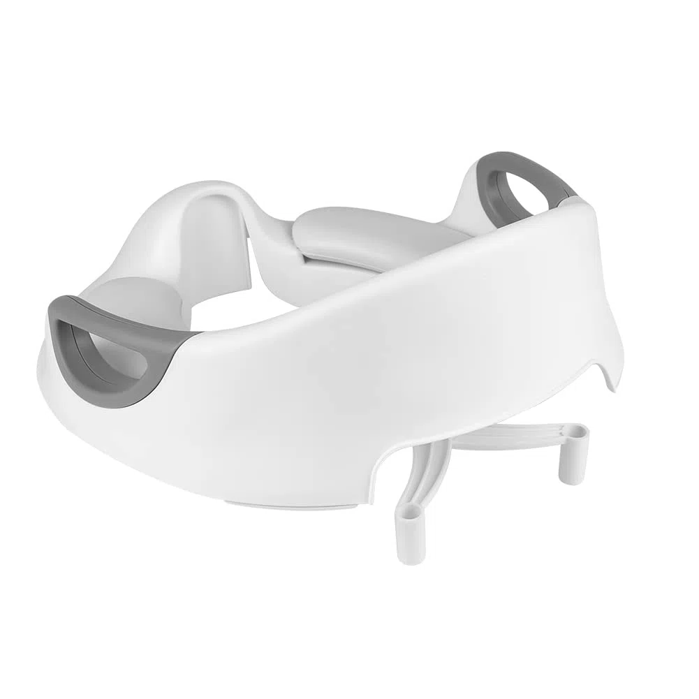 Riduttore per Wc - Riduttore WC per bambini | Sedile WC per bambini | Rialzo WC per bambini con manico e schiena|Timbri in PU (bianco - cerchio WC PVC)