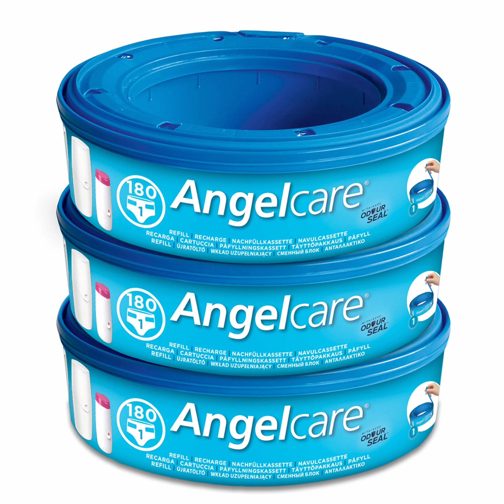 Angelcare - Confezione da 3 cassette di ricarica per pannolini