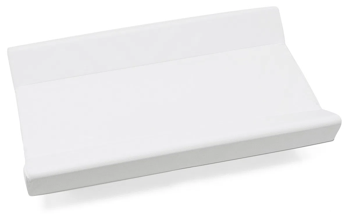 Materassino fasciatoio in pvc 2 lati, per il cambio del pannolino, universale, misura cm 49x81x10, made in italy, Italbaby colore bianco