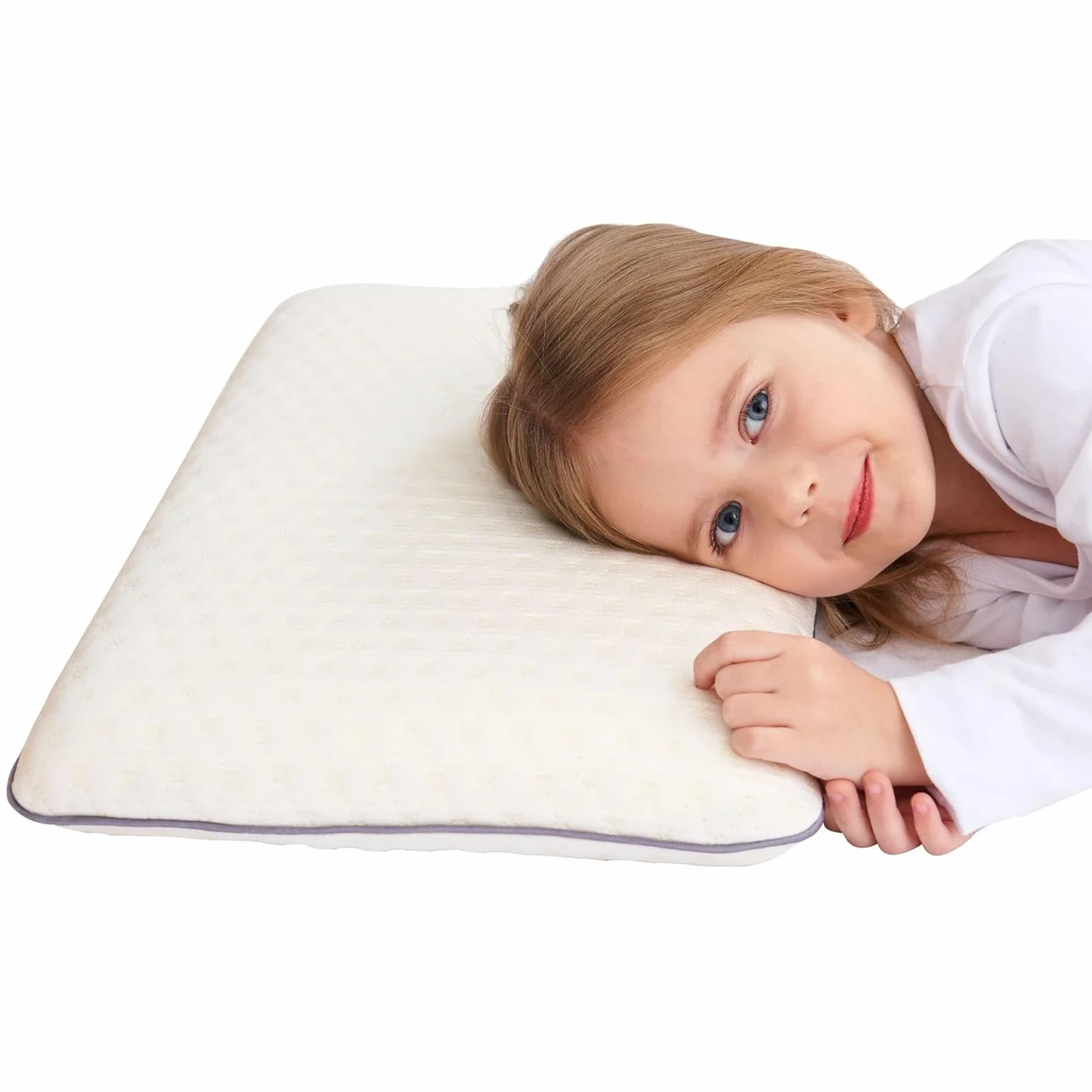 Cuscino per Bambini Oeko-Tex Memory Foam Cuscino ipoallergenico Cuscino per Bambini per Ragazzi e Ragazze (3-8 Anni)