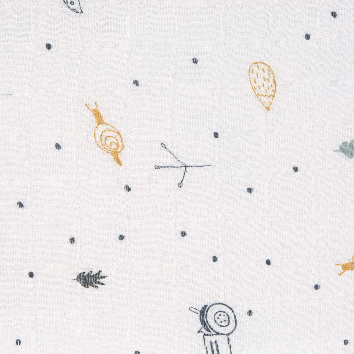 LÄSSIG Panno per ruttini per neonati in mussola set di 2 pezzi in cotone 120 x 120 cm/ Heavenly soft Swaddle XL Garden Explorer Tractor