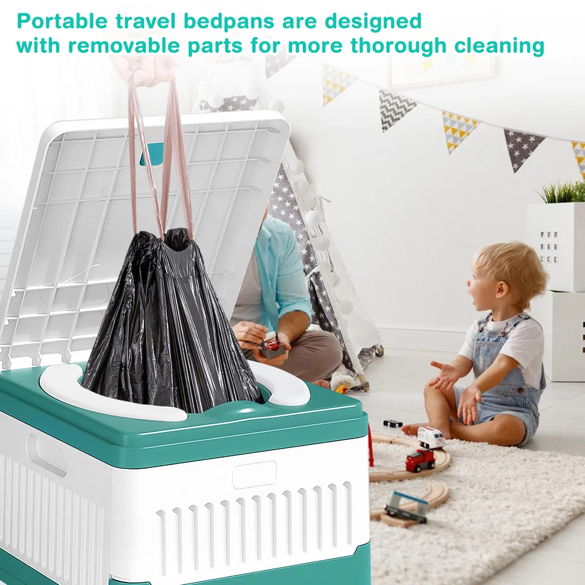 Sedile WC per bambini: vasino pieghevole viaggio, vasino da allenamento, toilette per bambino, sedile WC per campeggio