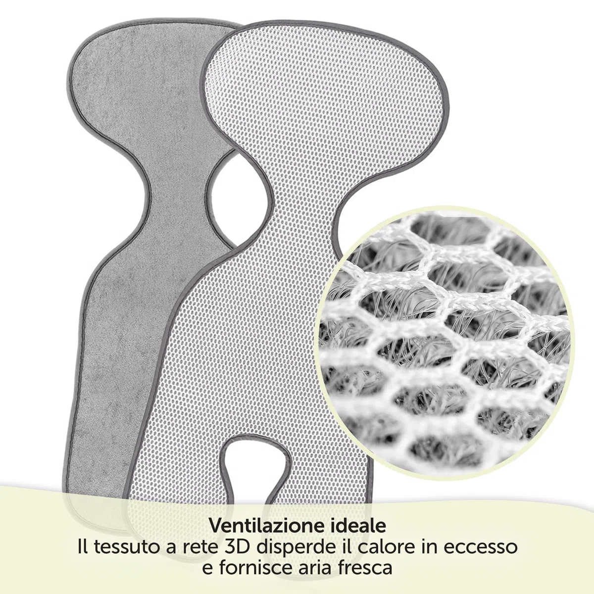 Zamboo Copriseggiolino Auto Bambini Universale per Ovetto Auto Gruppo 0+ - Protezione Seggiolino Auto Bambini Traspirante e Antisudore - Grigio