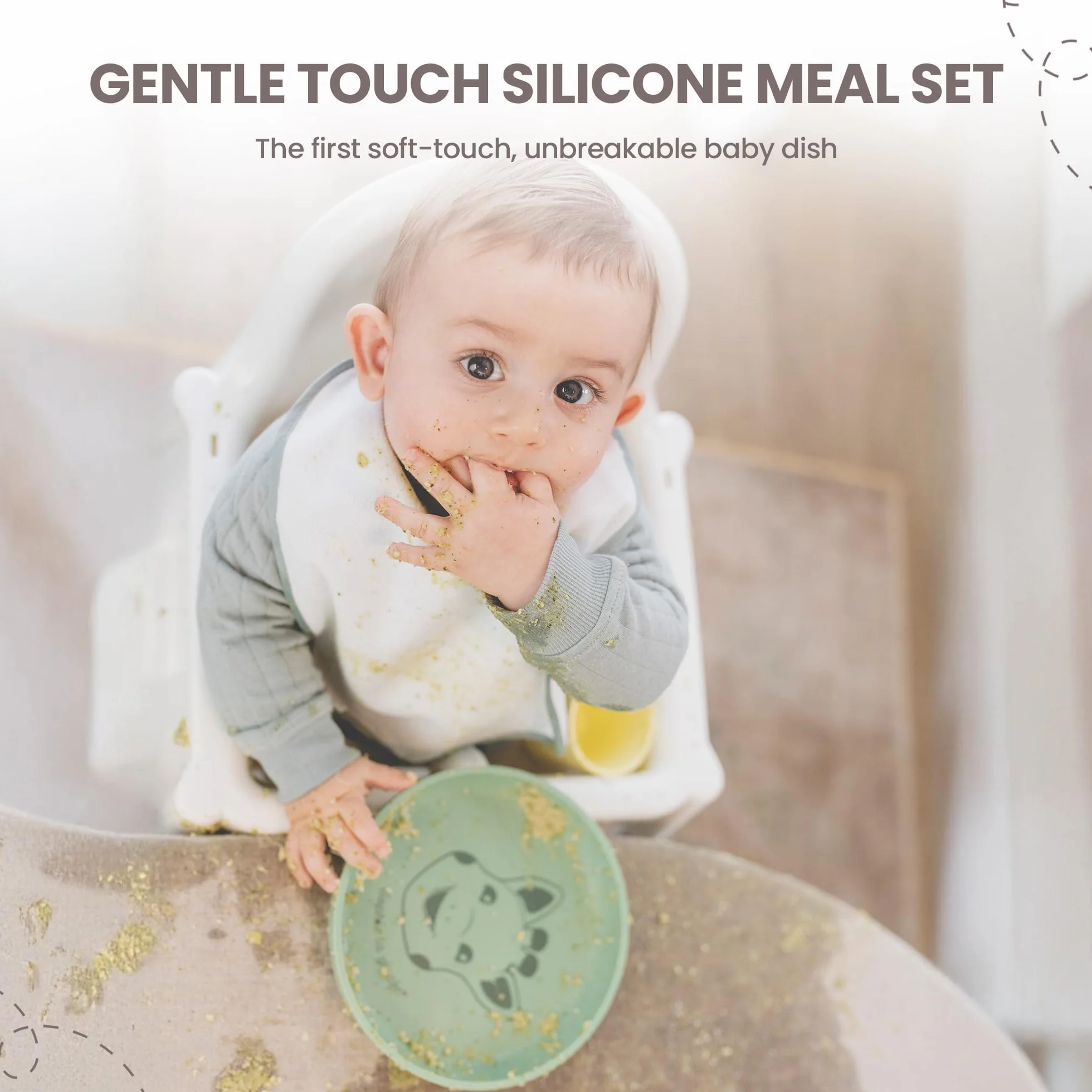 Sophie la Girafe - Set Pappa Silicone 4 Pezzi - Da 6 Mesi