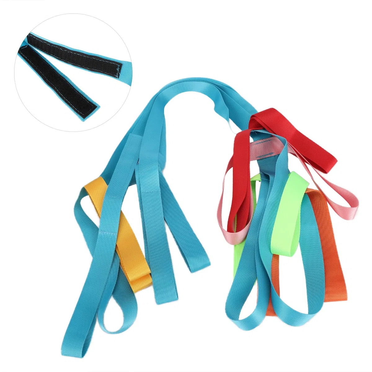 Corda Passeggio per Bambini con Maniglie Colorate, di Sicurezza Anti-Smarrimento Asilo Nido e Scuola Materna, Ideale Uscite Gruppo, Passeggiate Sicure Attività Prescolari, Regolabile Impugnature Como