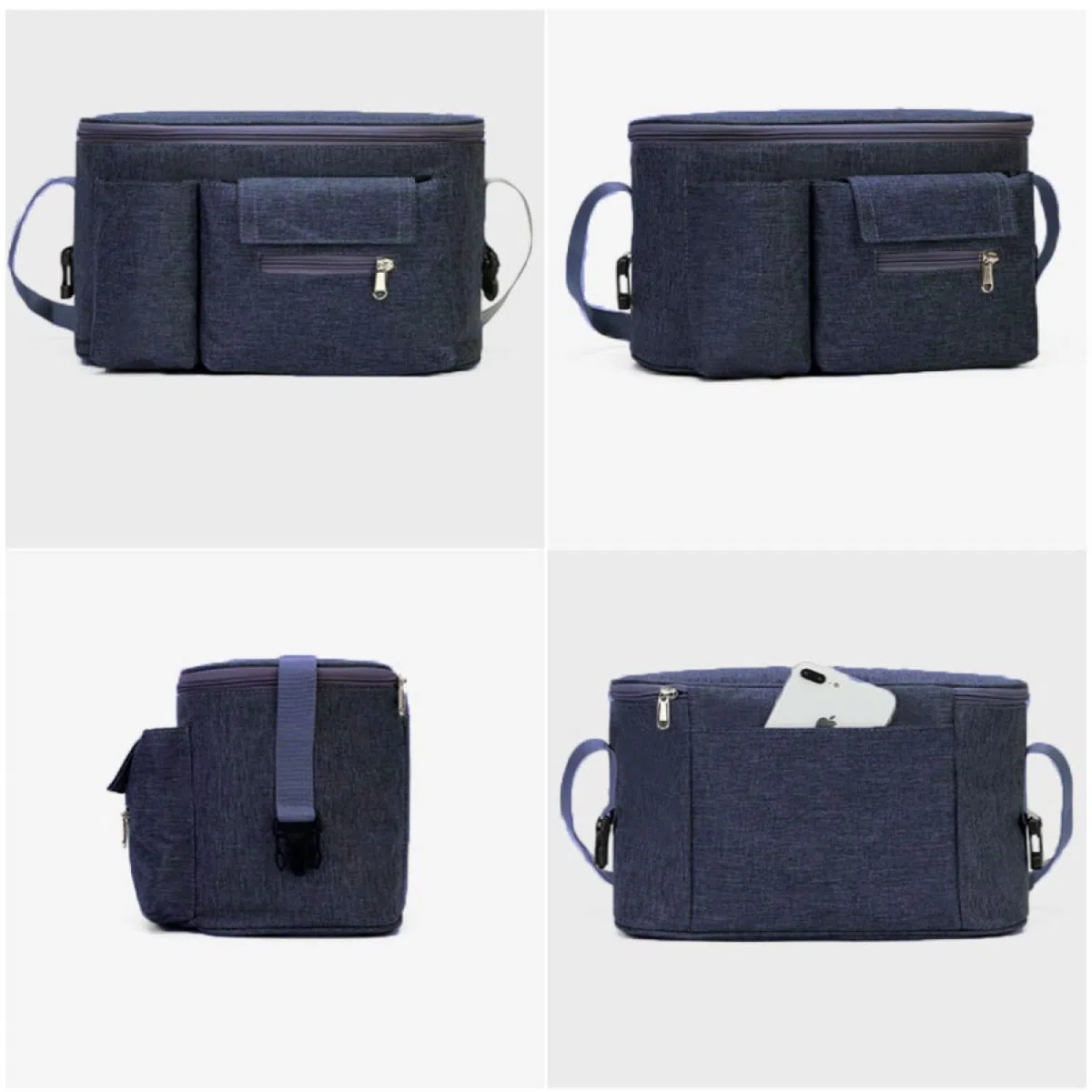 Impermeabile Borsa per Passeggino Universale,Borsa Passeggino Borsa Organizer,Borsa Portaoggetti Neonato Per,Passeggino Porta Oggetti Passeggino Neonati,Borsa Carrozzina (blu)