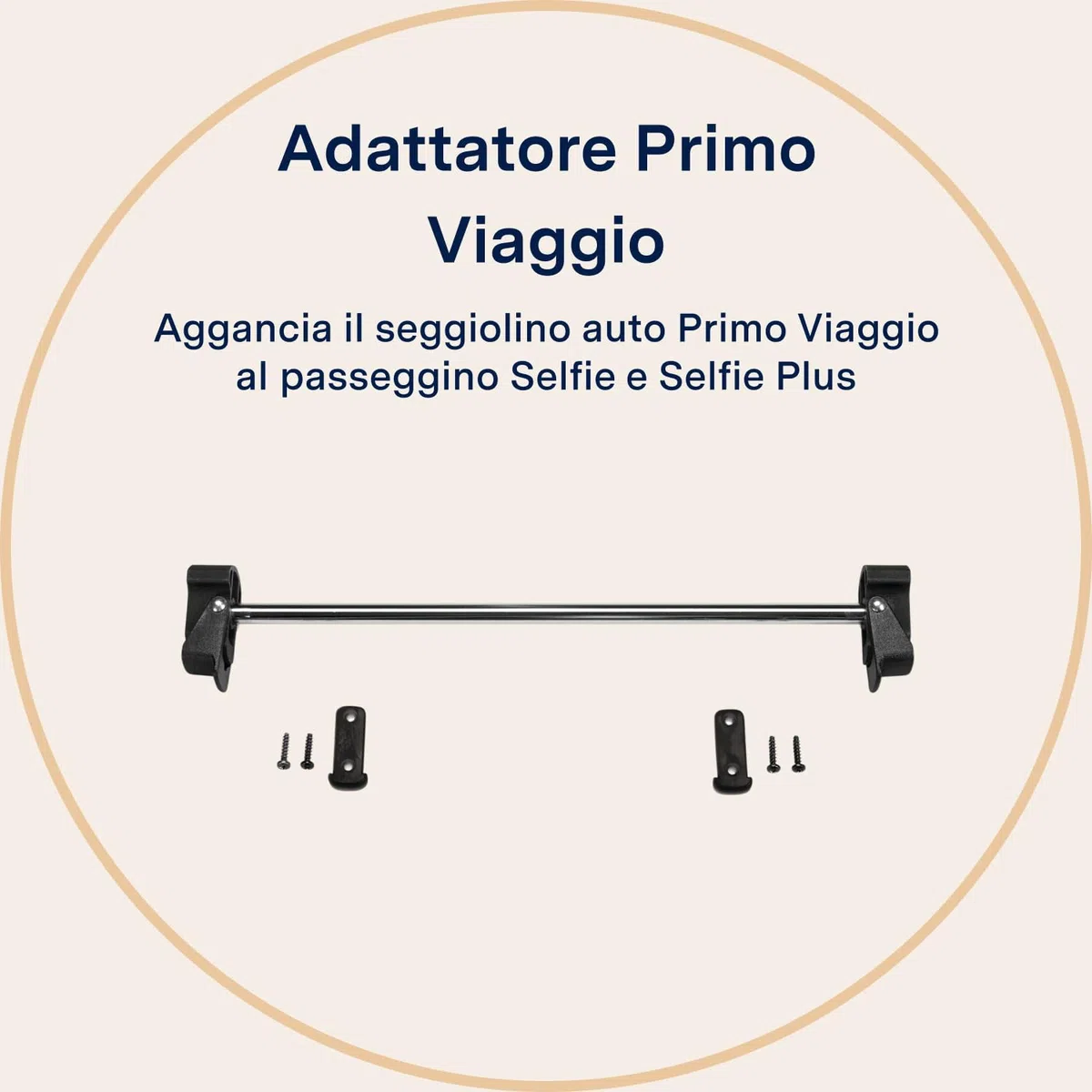 PEG Primo Viaggio Adapter Selfie - Adattatori per Seggiolino Auto - Compatibile con i Seggiolini Primo Viaggio e il Passeggino Selfie di Peg