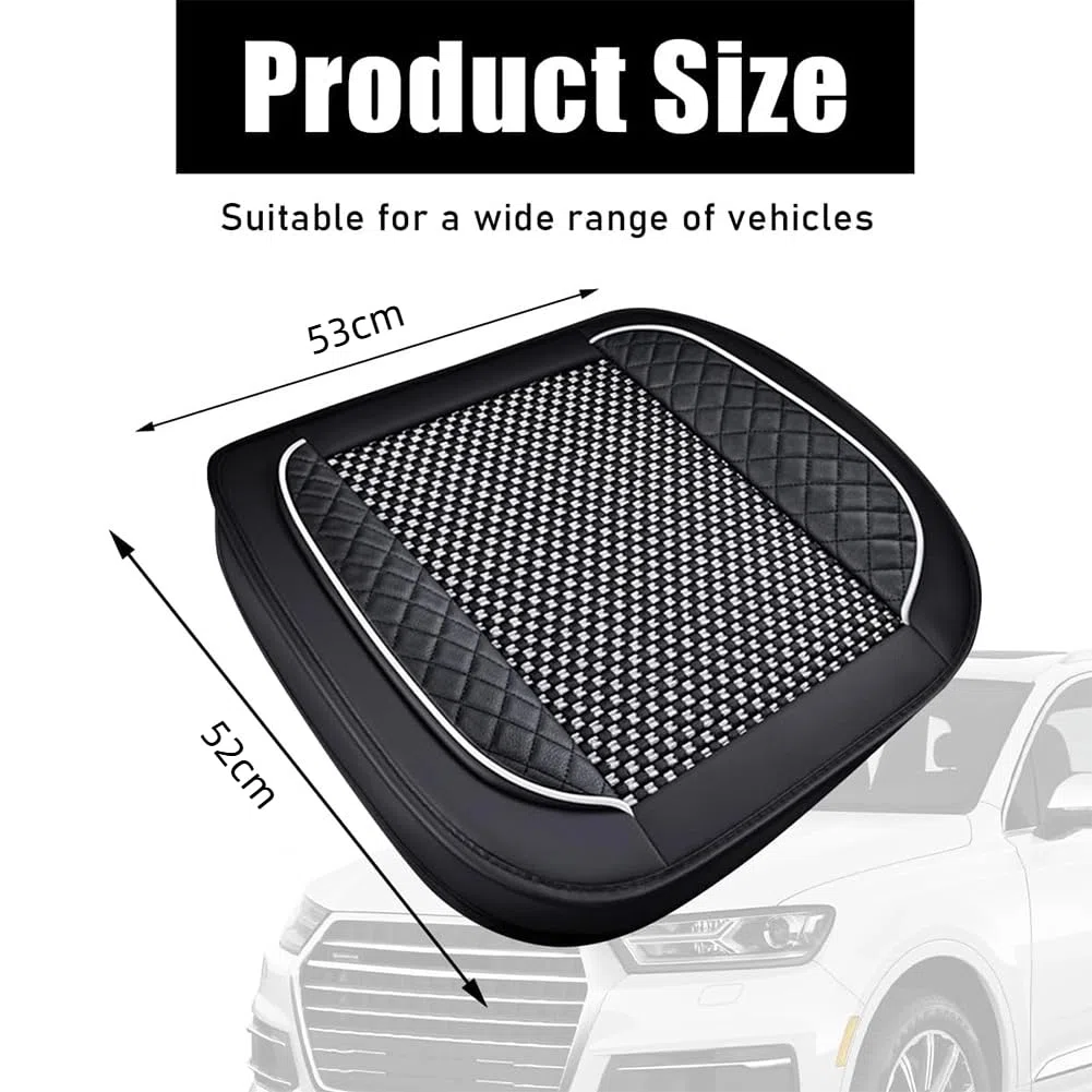 Cuscino Sedile Auto per Ford Puma/Puma St SUV 2019-2024, Cuscini Sedile Sedili Anteriori Universali Cuoio, Soft Confortevole Cuscino Sedile Auto Guidatore,Black Red