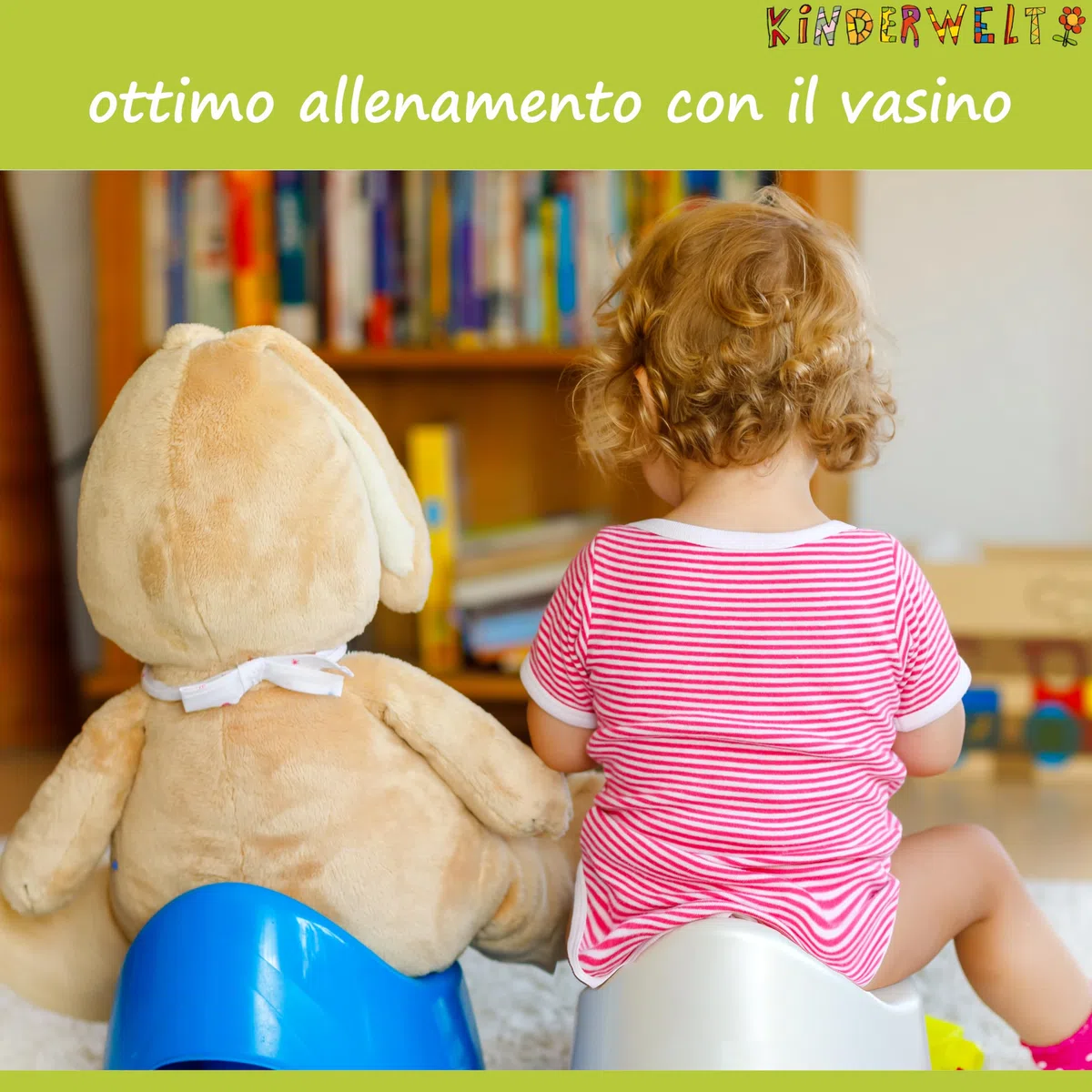 Perl Premium Vasino Disney Winnie Puuh per Neonati e Bambini Stabile Babytopf con Anti-rutsch-funktion Perl Bianco con Unico Venatura Individuale Piacevole Effetto Glitter