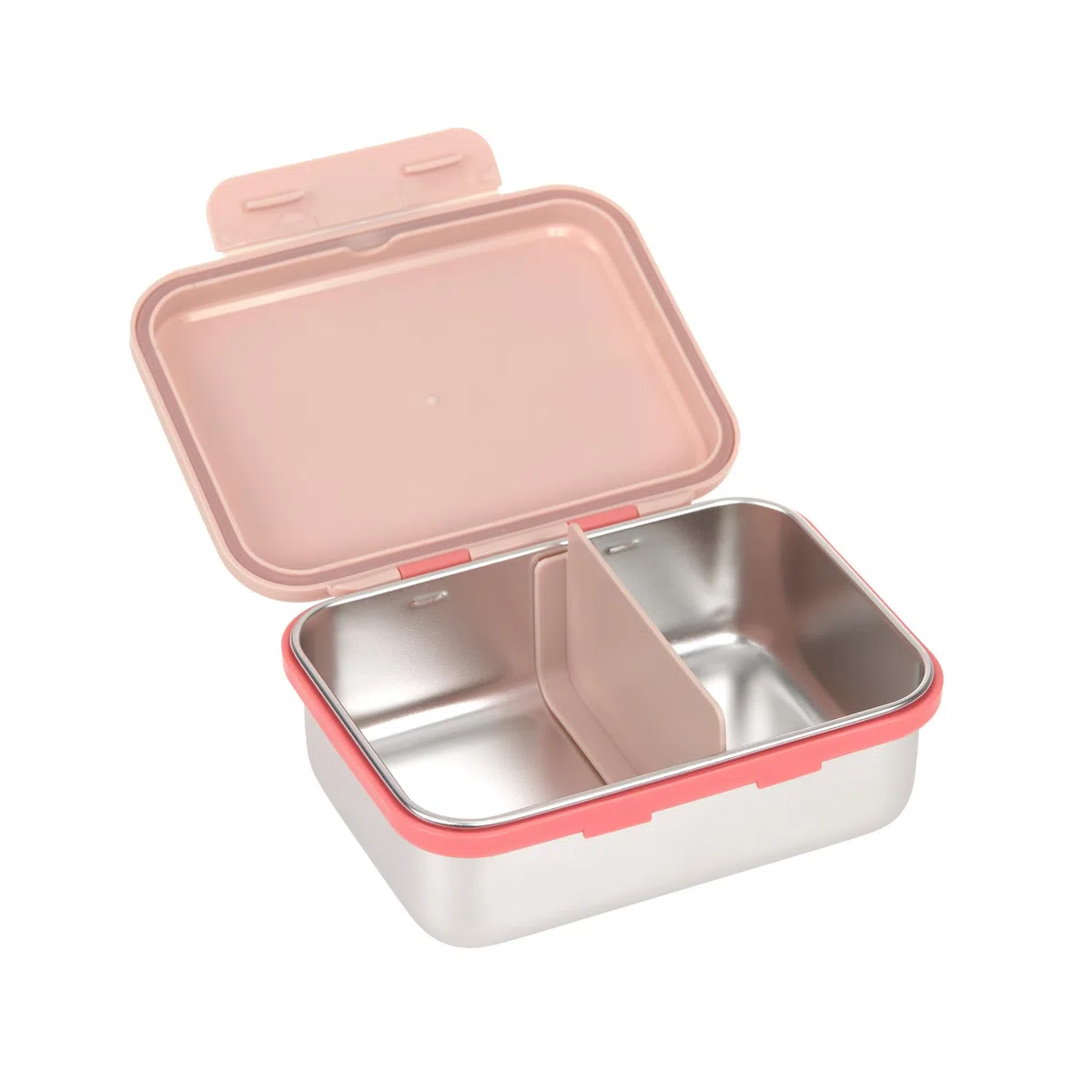 LÄSSIG Scatola per il pranzo dei bambini Scatola per il pranzo in acciaio inox Scatola per la colazione Scuola dell'infanzia sostenibile/Lunchbox Stainless Steel Sunny Explorer rose/pink