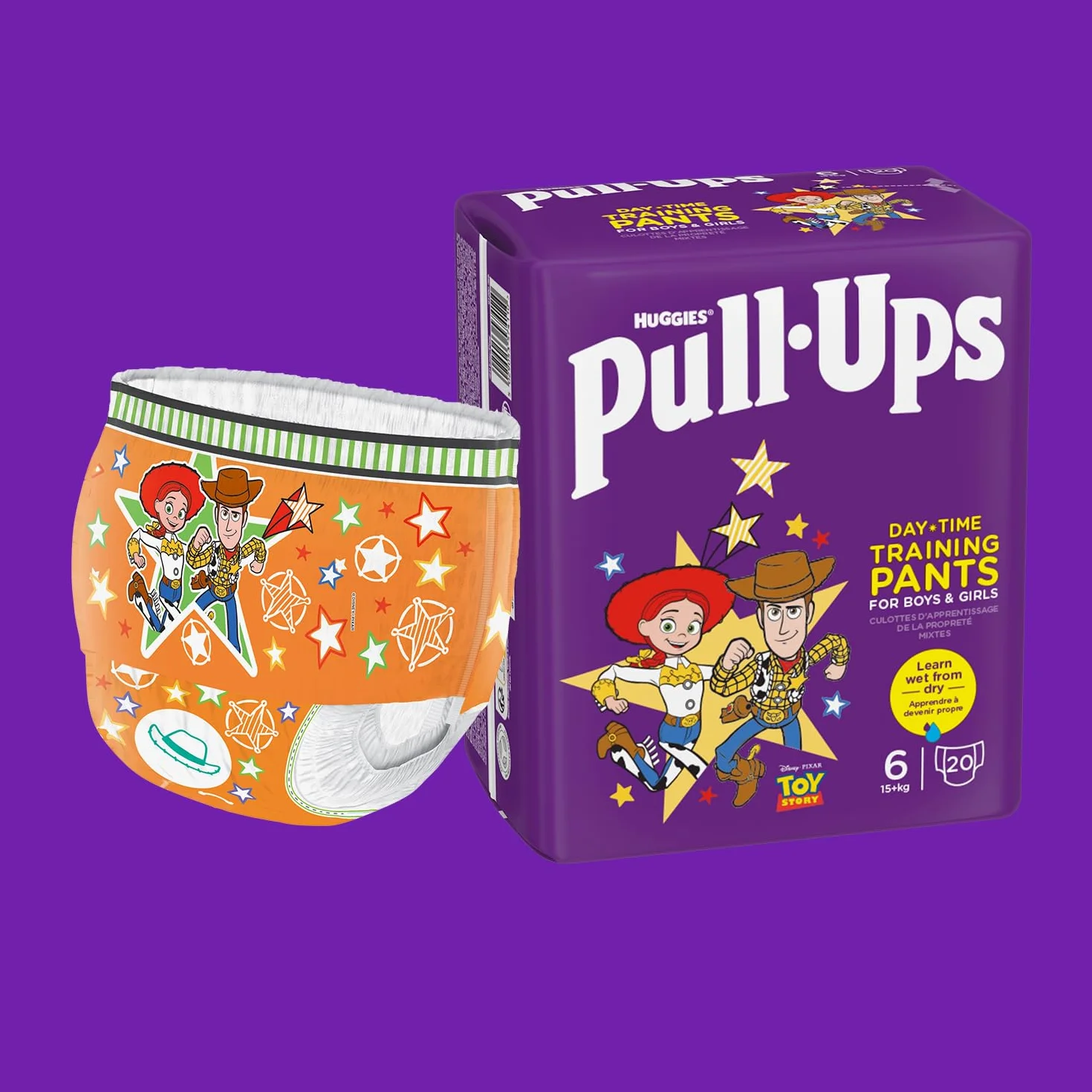 Huggies Pantaloni da ginnastica per bambini da 2 a 4 anni, taglia 6-7 (40 pantaloni) - pantaloni da allenamento per vasino per un facile allenamento in bagno - imparare a bagnare dall'asciutto