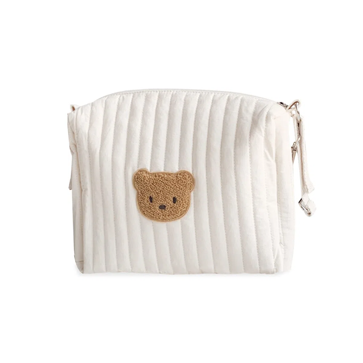 SONARIN Leggero Borsa Organizer per Passeggino,Multifunzionale Elegante Ricamo Borsa Passeggino Universale Organizzatore per Passeggino Borsa per Carrozzina Borsa Cambio(Orso, 2 Cinghie)