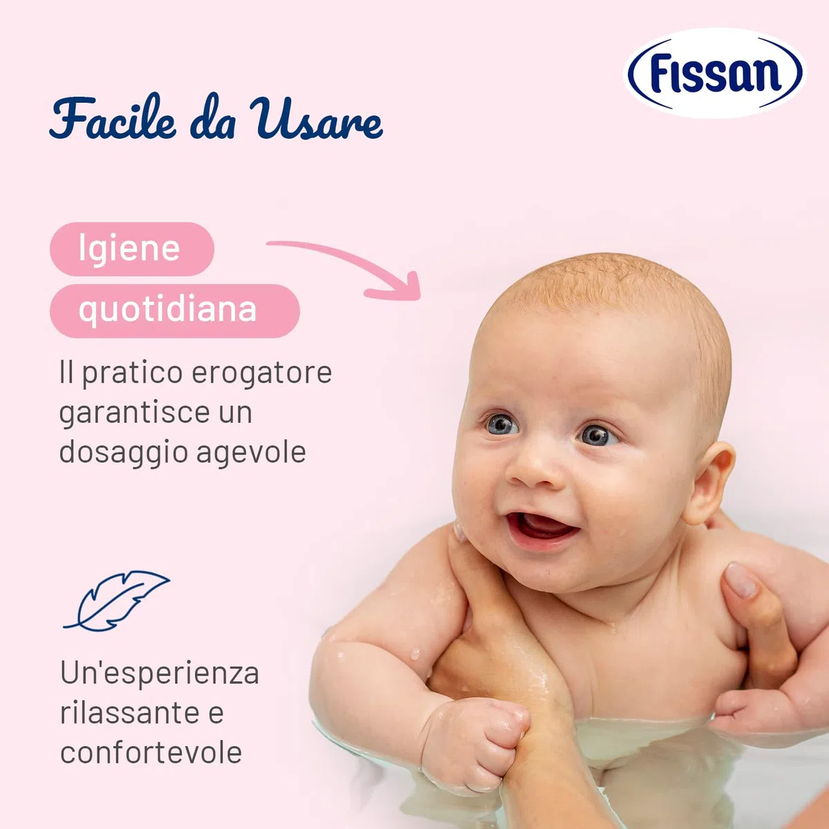 FISSAN - Protezione e Natura Bagno Corpo e Capelli per Pelle di Neonati e Bambini - Delicato sugli Occhi - 0% Coloranti e Detergenti Solfati - Dermatologicamente Testato - 6 Confezioni - 400ml