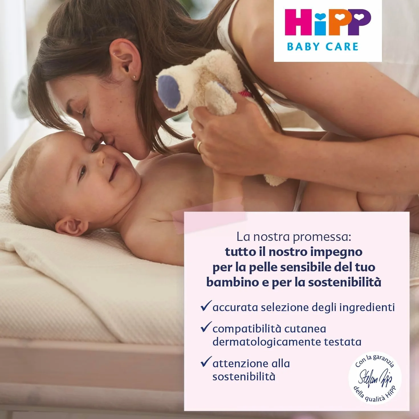 HiPP - Baby - Carta Igienica Umidificata per Neonati, Pelli Normali e Sensibili, 6 Confezioni da 50 Salviettine