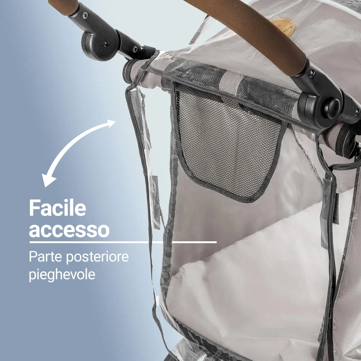 Zamboo Protezione Parapioggia Passeggino per Cani, Gatti, Conigli - Antipioggia con Finestra, Ventilazione e Cerniera (Carrozzina non inclusa)
