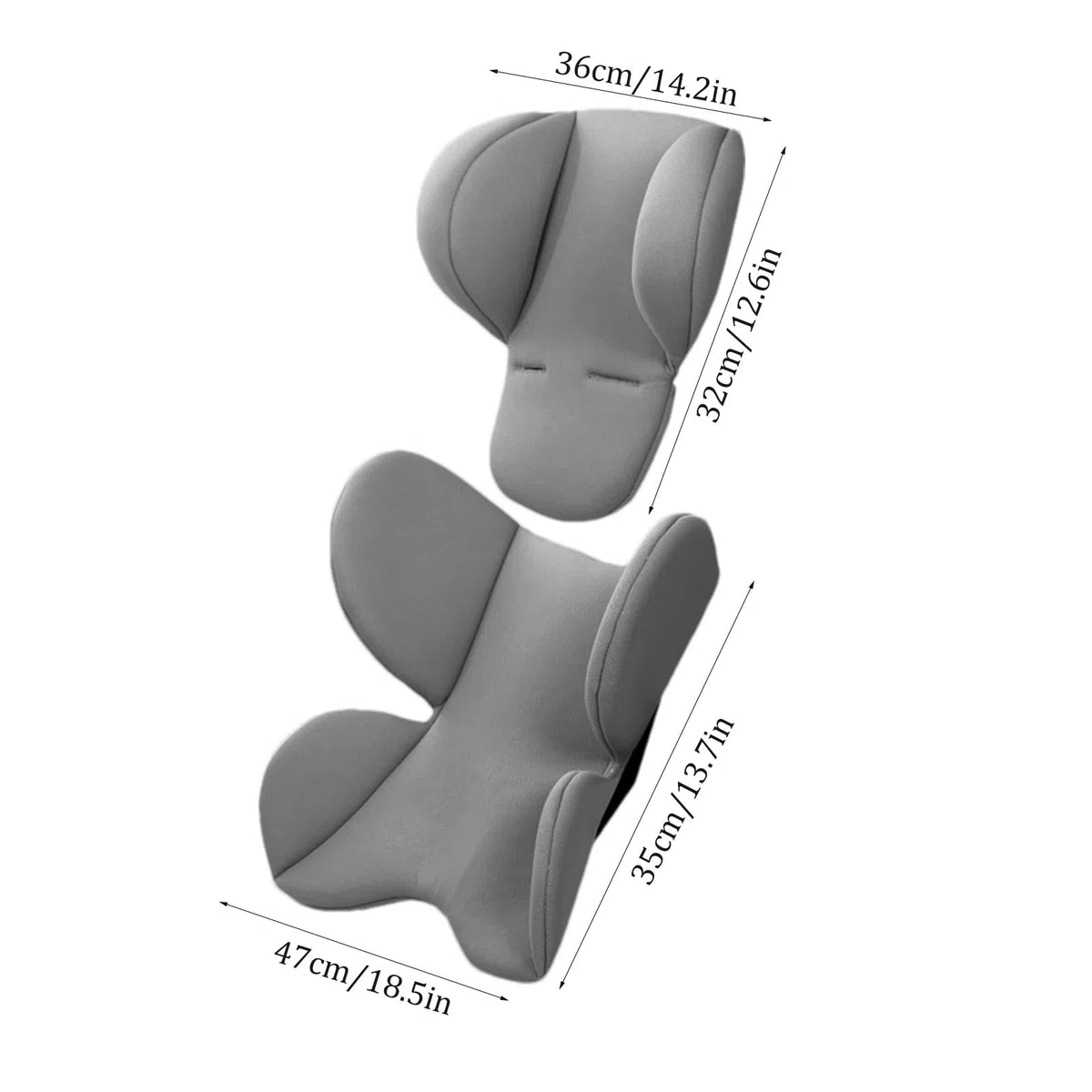 Teksome Inserto per cuscino per seggiolino auto per neonato, supporto per testa per seggiolino auto per neonato | Cuscini morbidi per passeggino - Cuscino per inserto per seggiolino auto, cuscino per