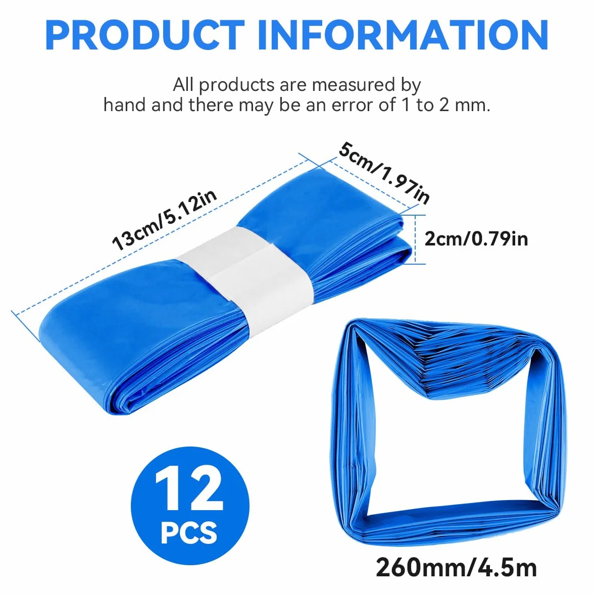 12 scatole di ricarica per pannolini, 4,5 m, con pellicola di ricarica, resistenti agli odori, spesse, compatibili con Tommee Tippee, Angelcare, LitterLocker, germoglio