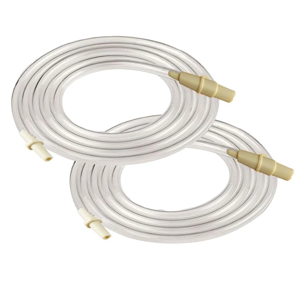 Tubicino per tiralatte Swing Medela, confezione 2 pz., senza BPA, tubicino di ricambio per parte no. 8007215 Medela, prodotto da Maymom