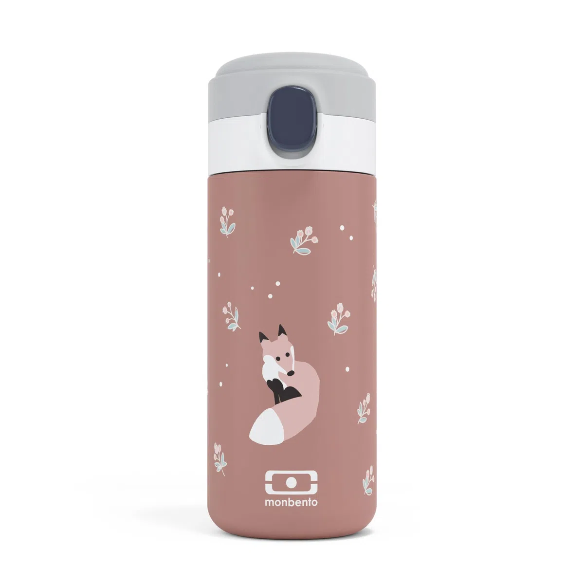 monbento - Borraccia Termica Bambini MB Pop Fox - Volpe - 360ml - Ermetica - Bevande Calde/Fresche fino a 12 Ore - Piccola Bottiglia Bambini Scuola/Parco o Adulti Borsetta - Senza BPA - Rosa Cannella