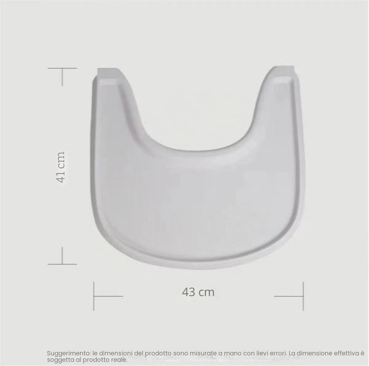 Stokke Tripp Trapp per seggiolone con superficie liscia e forte aspirazione, realizzato in plastica per uso alimentare (senza piombo e ftalati)
