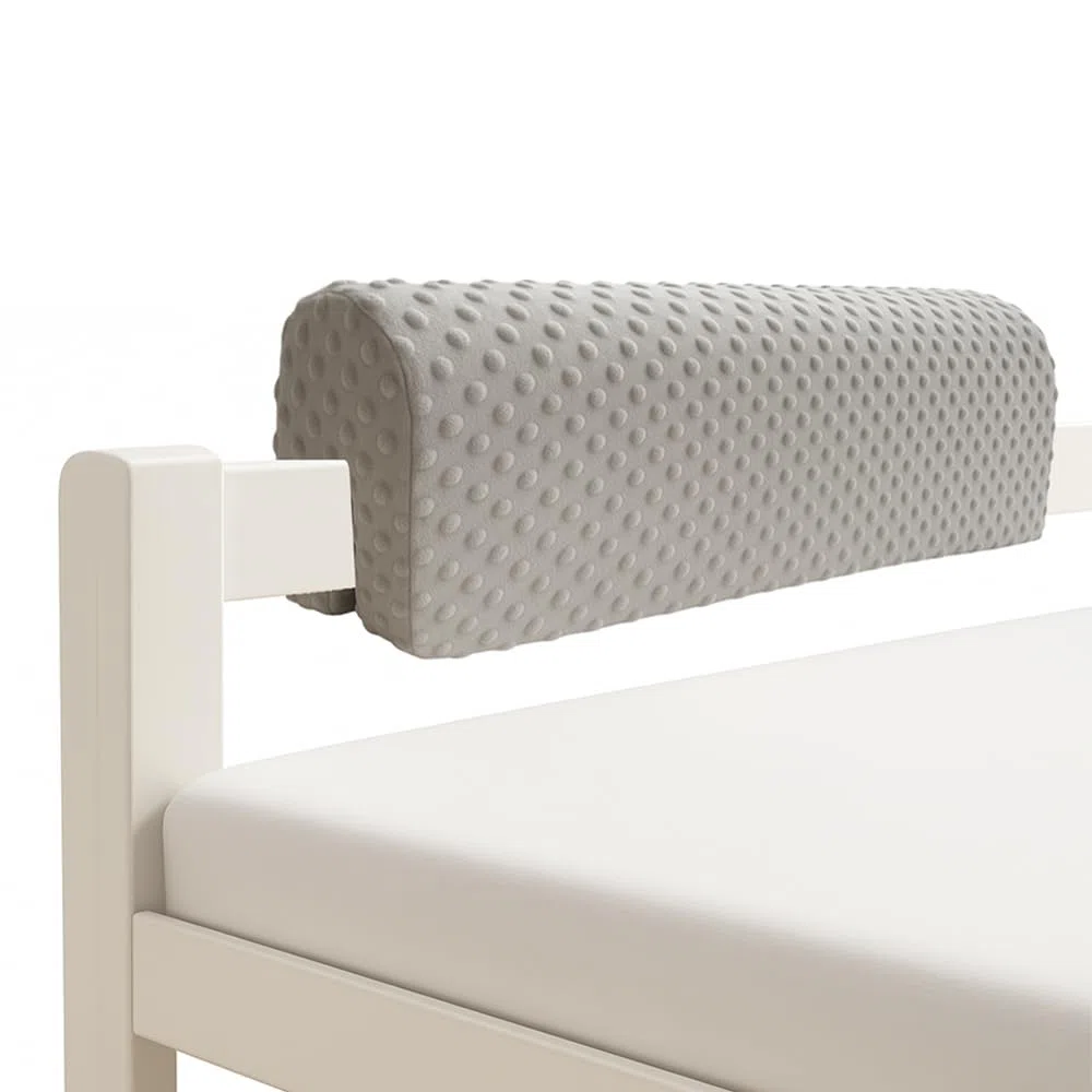 Wonder Space Paracolpi per sponde letto per bambini - Imbottitura paracolpi per sponda di protezione - Anticollisione | Altezza aumentata | Prevenzione cadute | Sicurezza migliorata (90cm, Grigio)