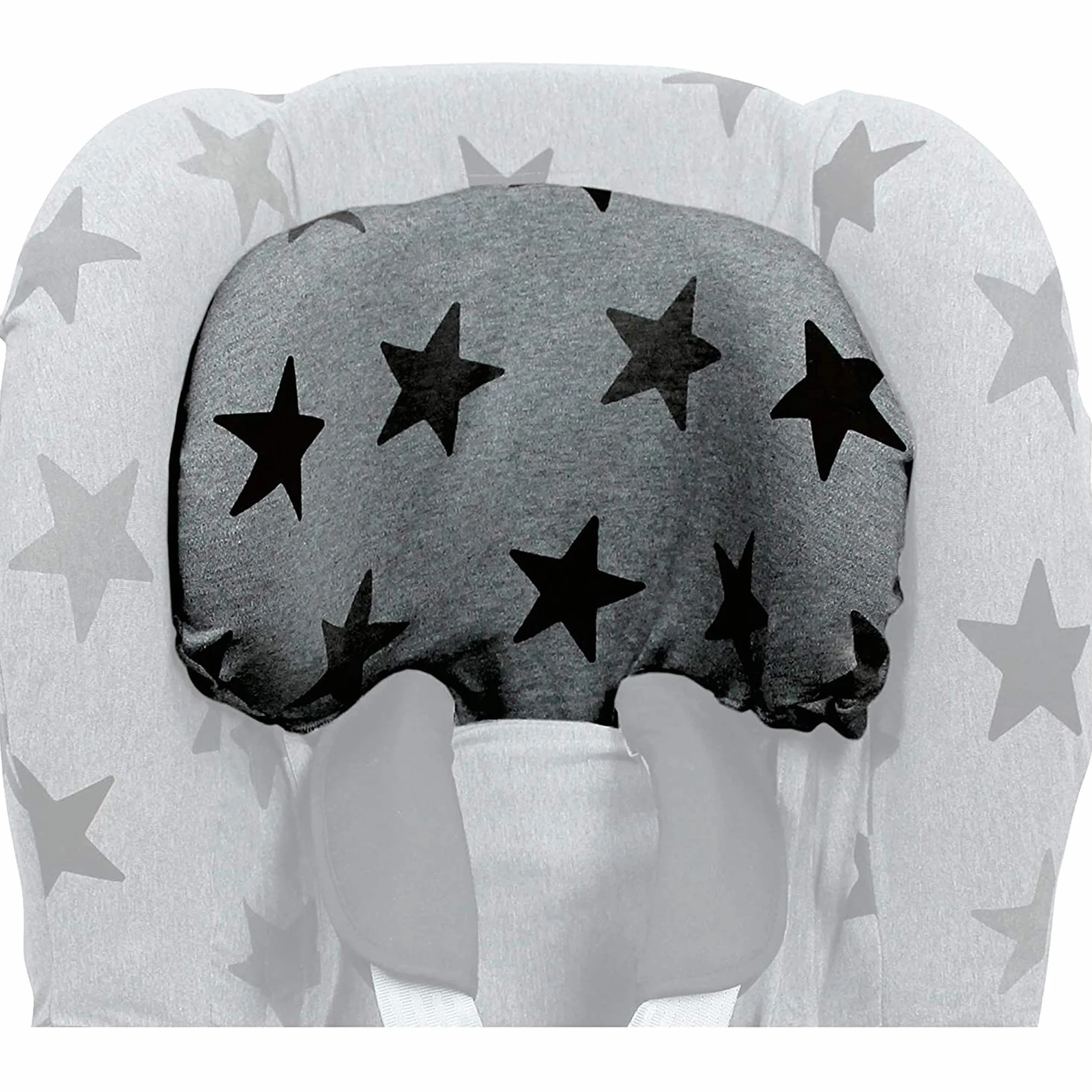 Dooky Black Uni - Coprisedile universale per seggiolino, per molti modelli comuni, gruppo di età 1+ 9-18 kg, sistema di cintura a 3 e 5 punti, colore nero