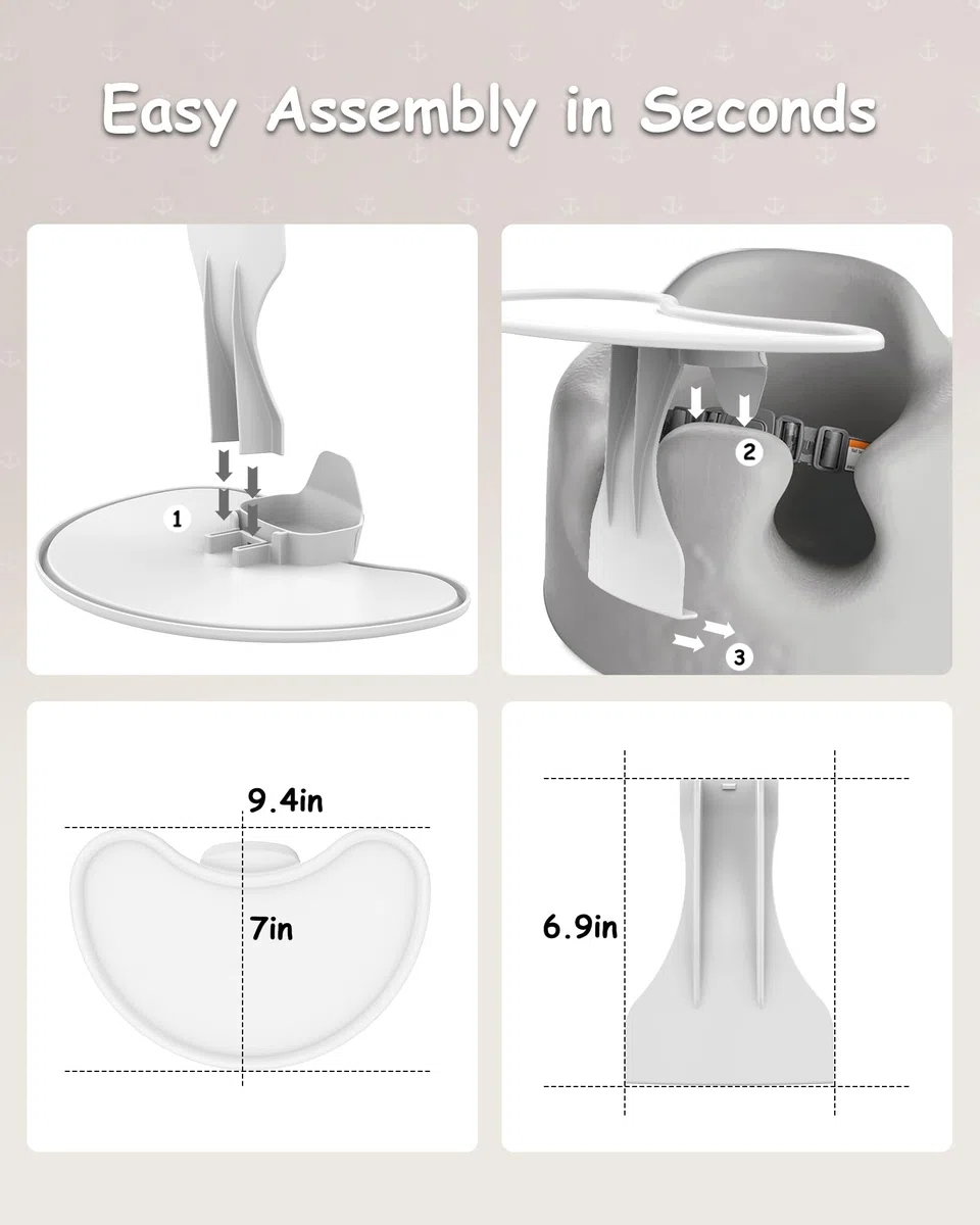 Accessorio vassoio compatibile con sedile da pavimento Bumbo
