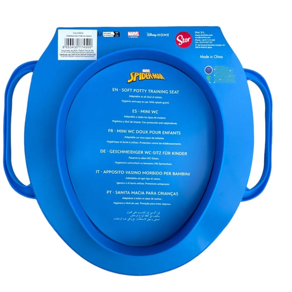 Riduttore WC per bambini Spiderman Marvel adattatore water universale con manici