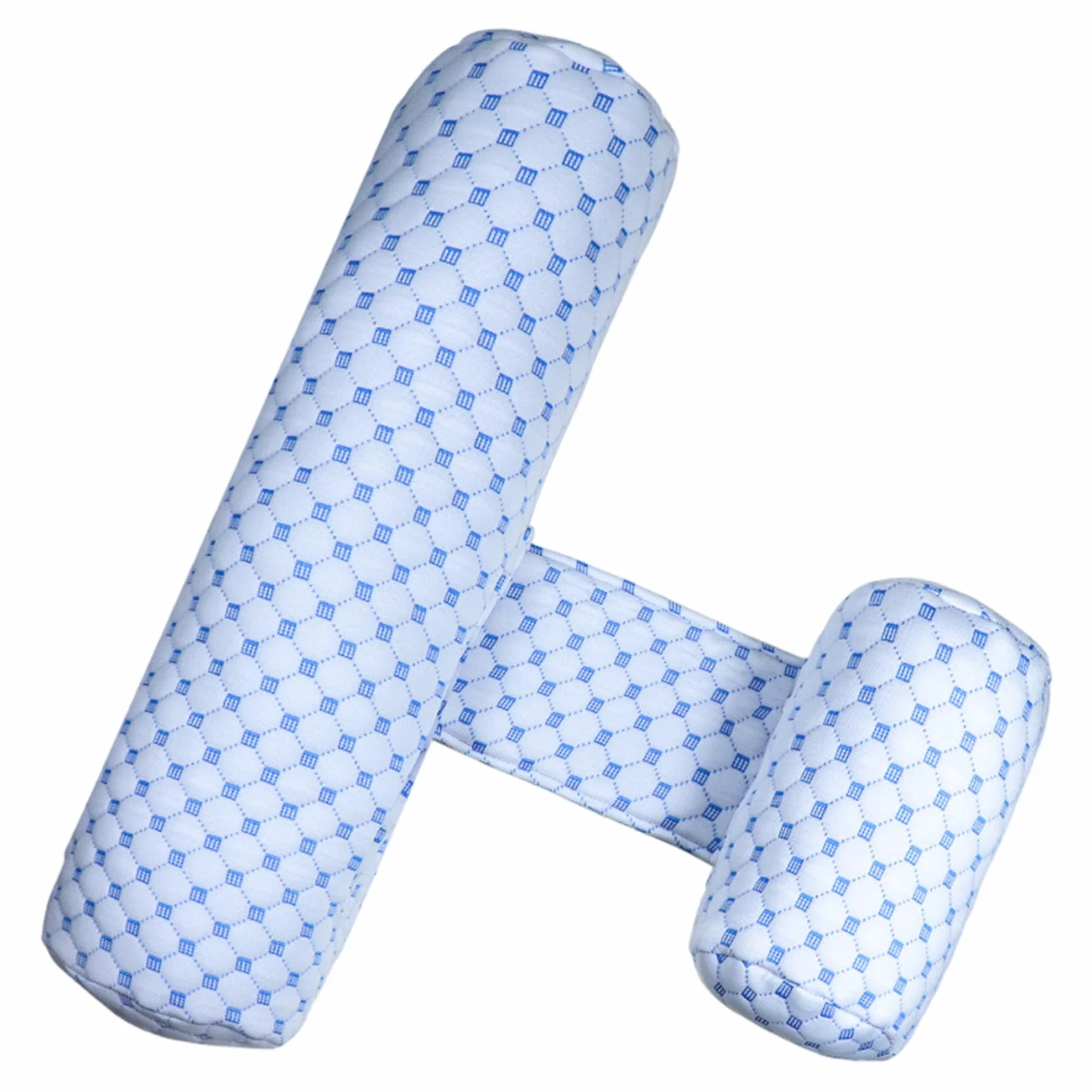 Cuscino antirollio per bambino Cuscino reflusso lavabile e rimovibile con zeppa regolabile e traspirante per neonati Blu