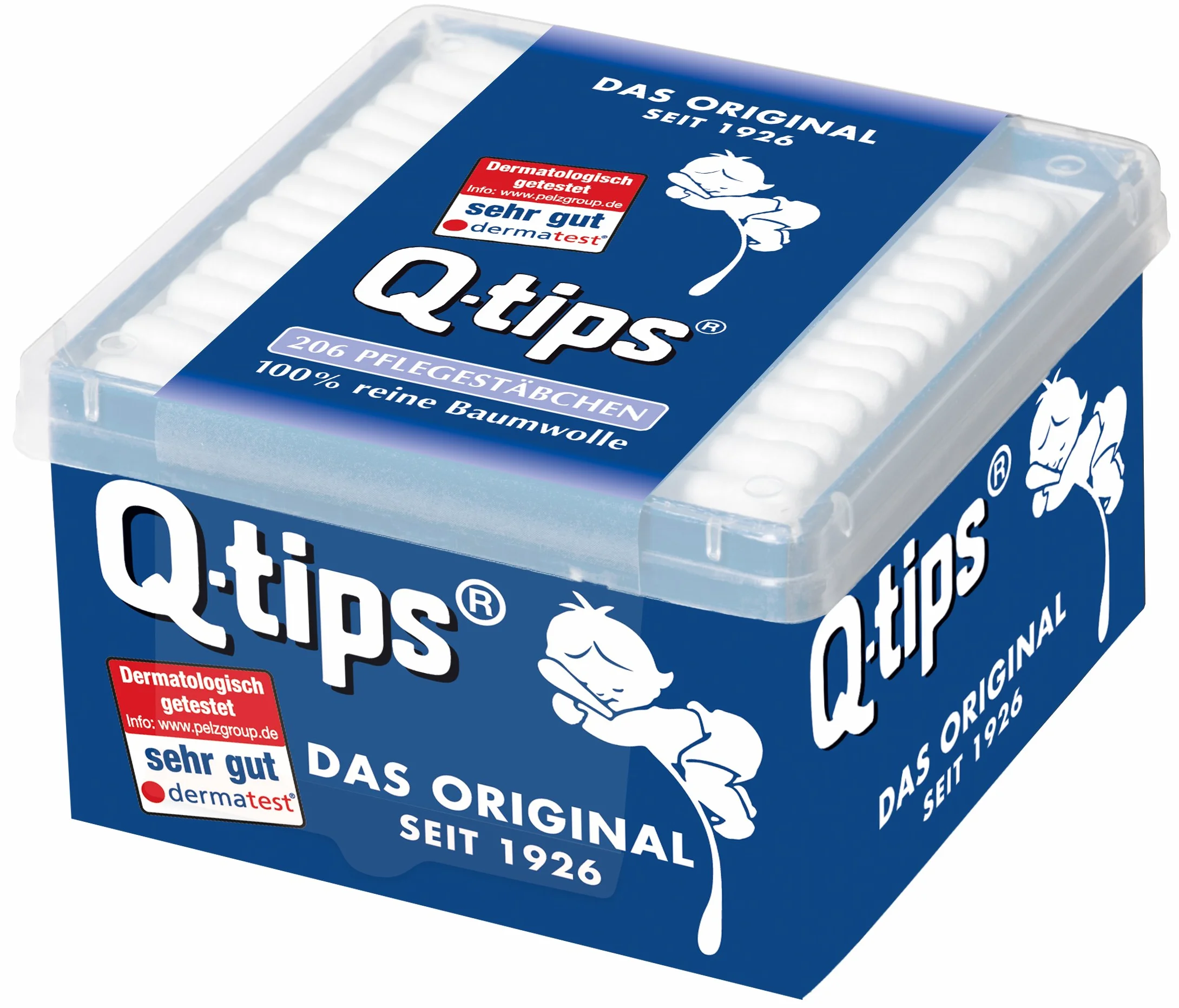Q-tips - Set di 12 bastoncini per la cura dei cubetti (12 x 206 pezzi)