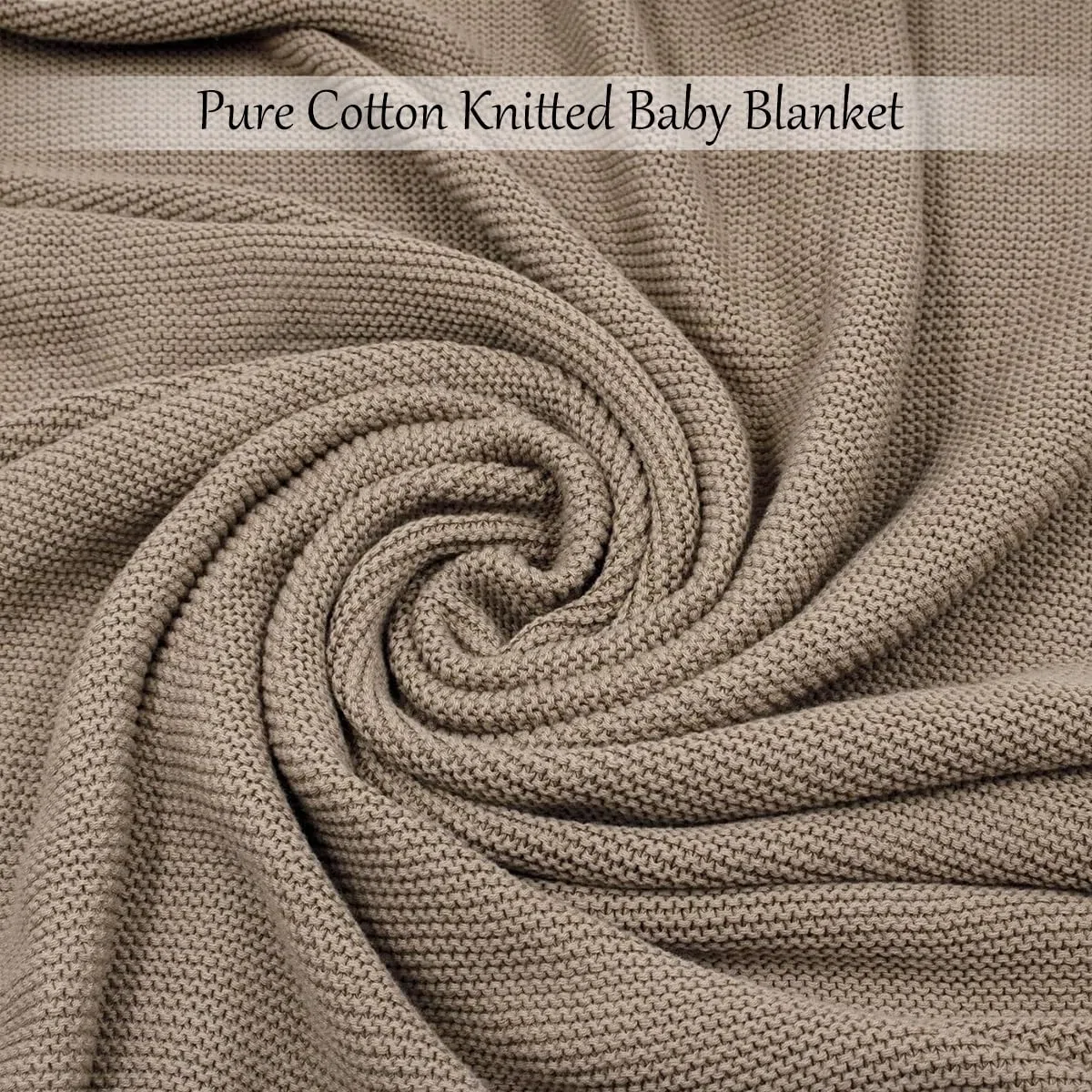 Coperta Personalizzata In Cotone Lavorata A Maglia Con Nome, Nome E Motivi Ricamati, 76 X 102 Cm, Coperta Cellulare Personalizzata Per Passeggino Neonato, Regalo Per Neo Mamme