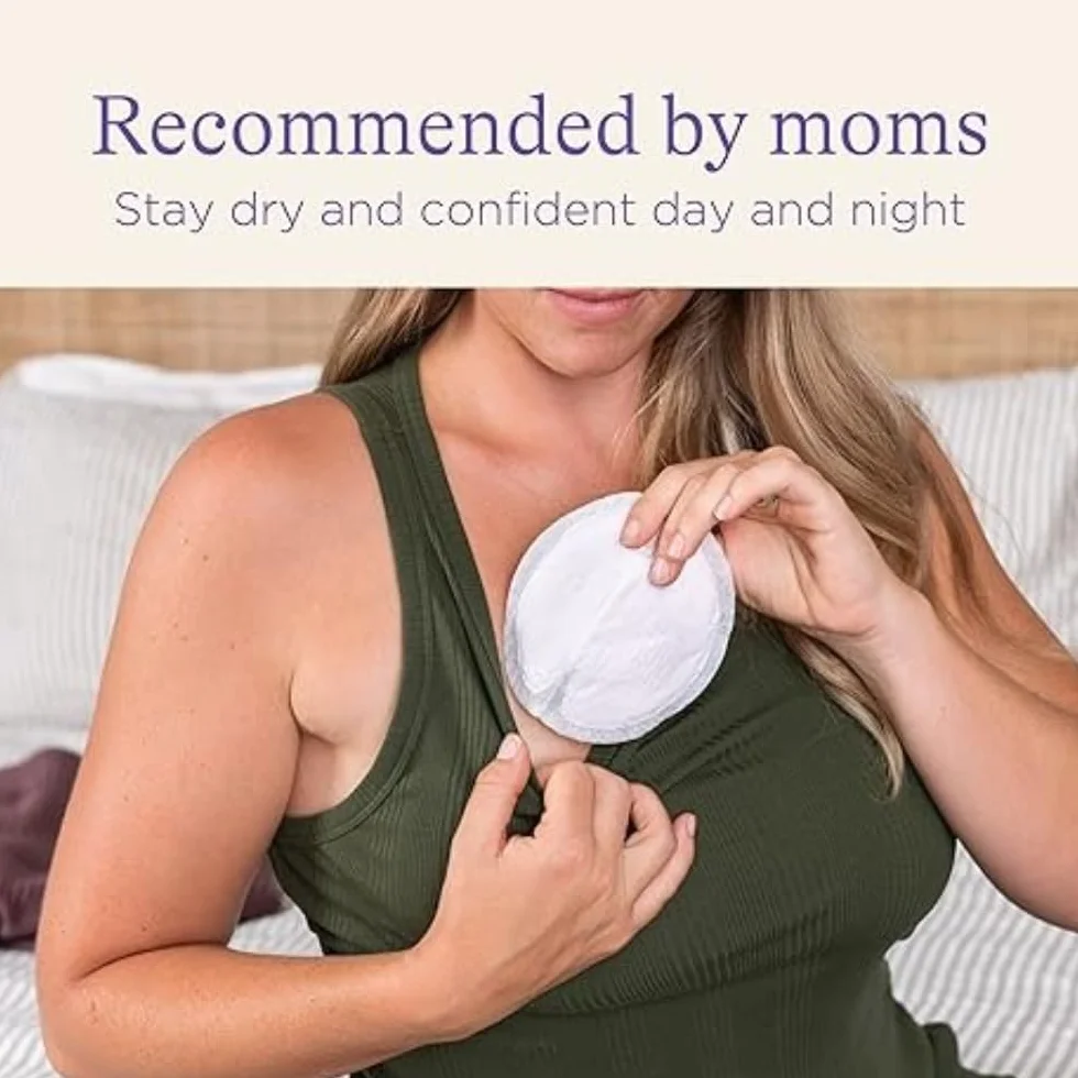 Lansinoh Coppette assorbilatte usa e getta, a prova di perdite, ultra sottili, assorbenti per maternità, vestibilità discreta, essenziali per l'allattamento, confezione da 100