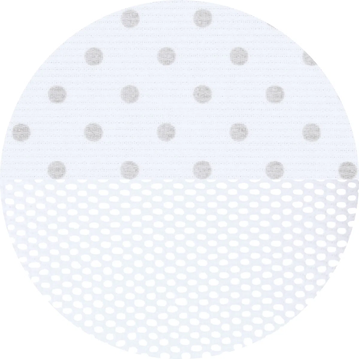 Babybay Babynest Mesh-Piqué Suitable For Model Original, White Points Pearl Grey - 180 g