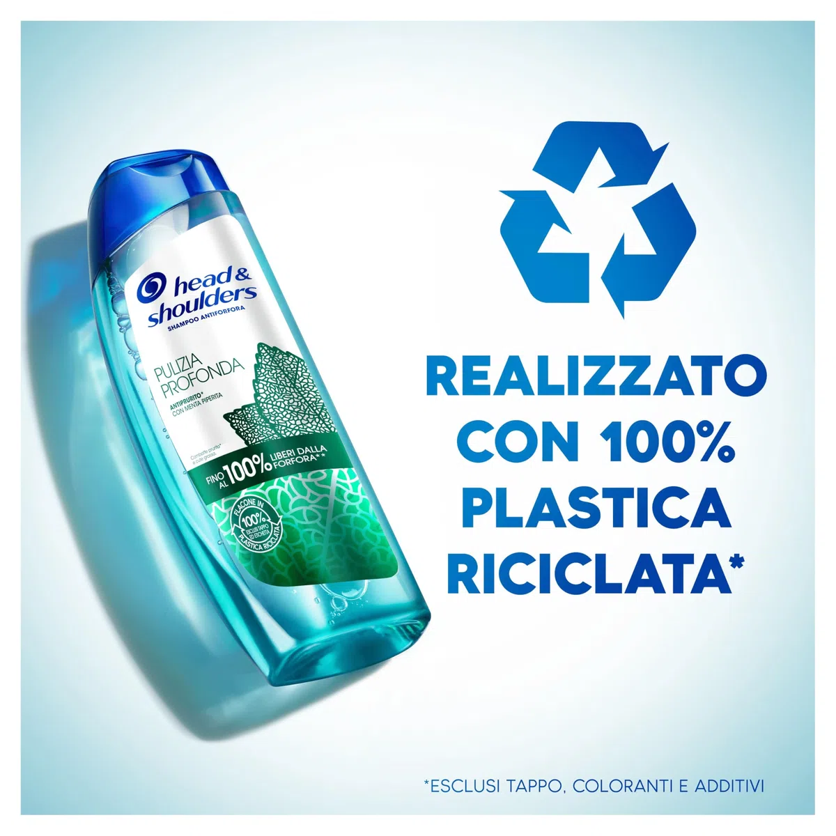 Shampoo Head & Shoulders Pulizia Profonda Antiprurito, Sollievo Contro La Forfora, Con Menta Piperita, Capelli Fino Al 100% Liberi Dalla Forfora, 6 x 250 ml