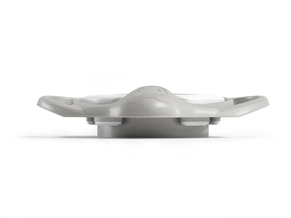OKBABY Pinguo Soft Riduttore per WC con Morbida Seduta Imbottita, Grigio
