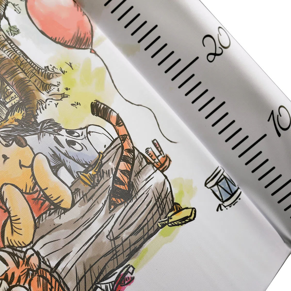 keeeper Fasciatoio Winnie the Pooh, Adatto per Lettini Larghi 60 cm, per Tavoli, Vaschette da Bagno etc., Misurazione Incorporata, Pawel, Bianco