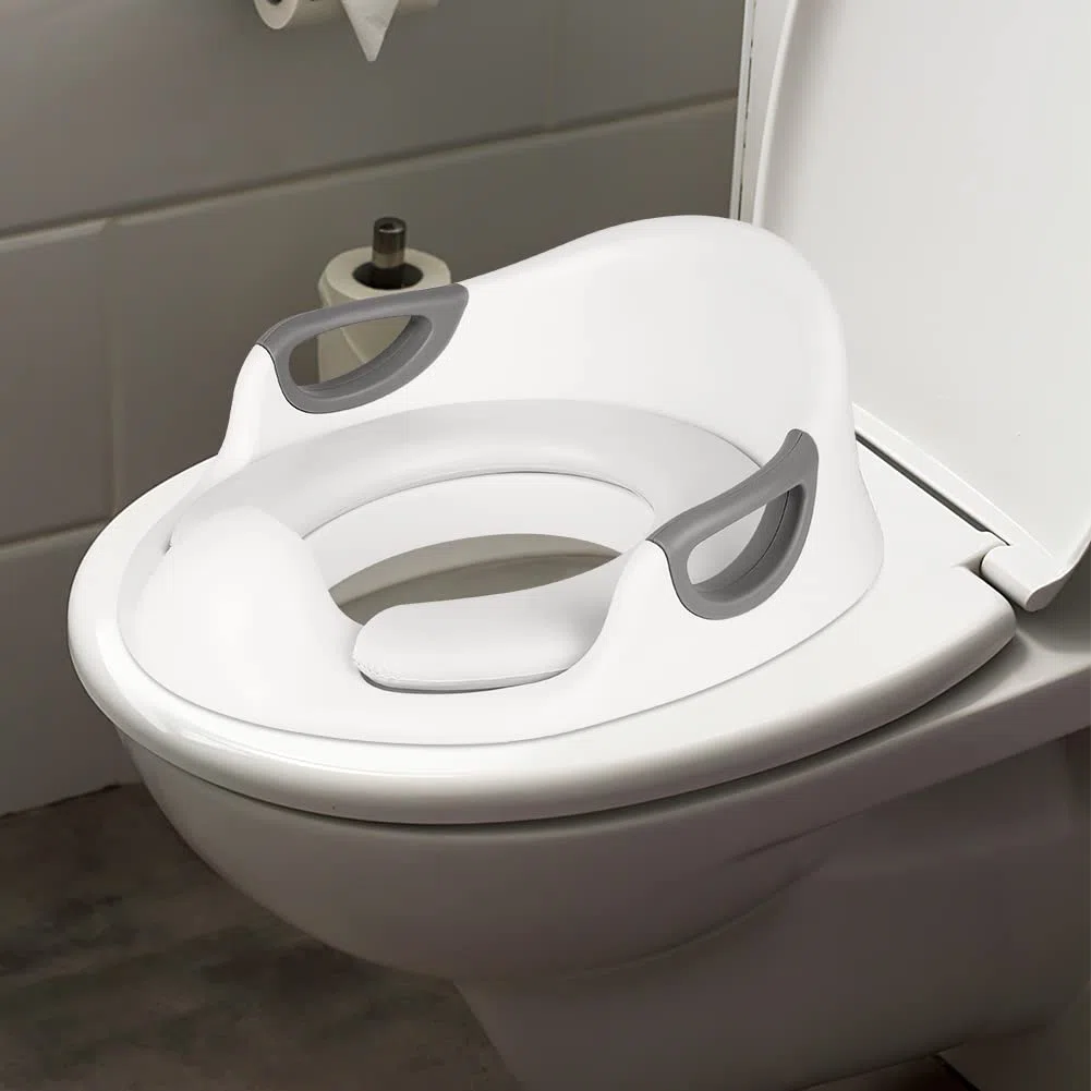 Drumm Riduttore per servizi igienici,Misura Bambino Anello da toilette per Bambino,Rialzo WC Bambino,Sedile di allenamento per WC Pot,Pulizia Apprendimento Adattatore(Bianco)