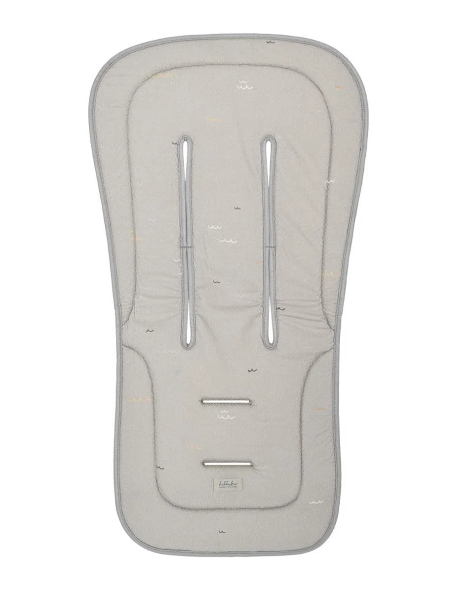 Kikkaboo inserto carrozzina antisudore superficie in cotone cuscinetto di seduta, colorazione:grigio chiaro