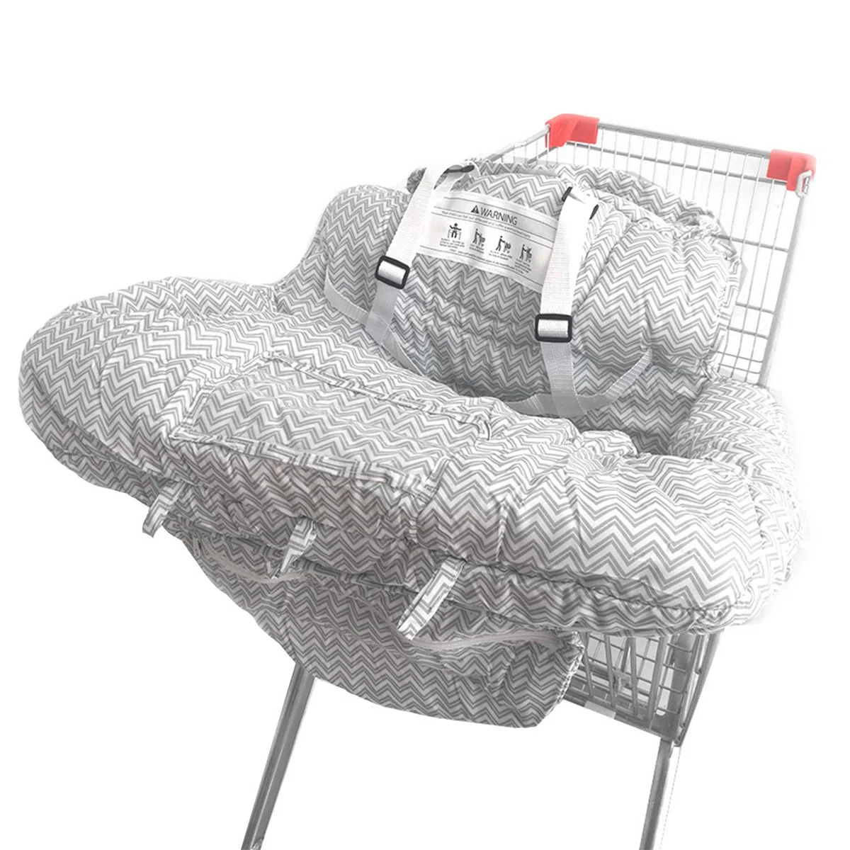 2 in 1 - Copertura per carrello della spesa per seggiolone, design portatile