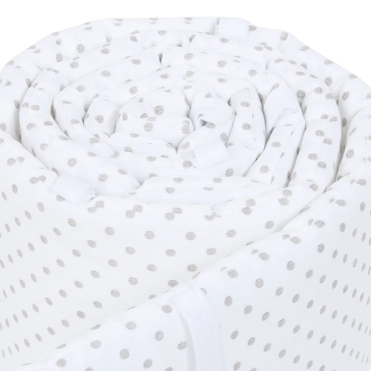 Babybay Babynest Mesh-Piqué Suitable For Model Original, White Points Pearl Grey - 180 g