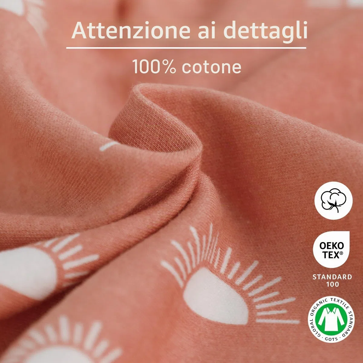 GLLQUEN BABY - Fasce per neonati per fasciare il bambino da 0-3 mesi, Oeko-tex100, 100% tessuto in cotone biologico traspirante per fasciare il bambino, confezione da 3 (Caffè)