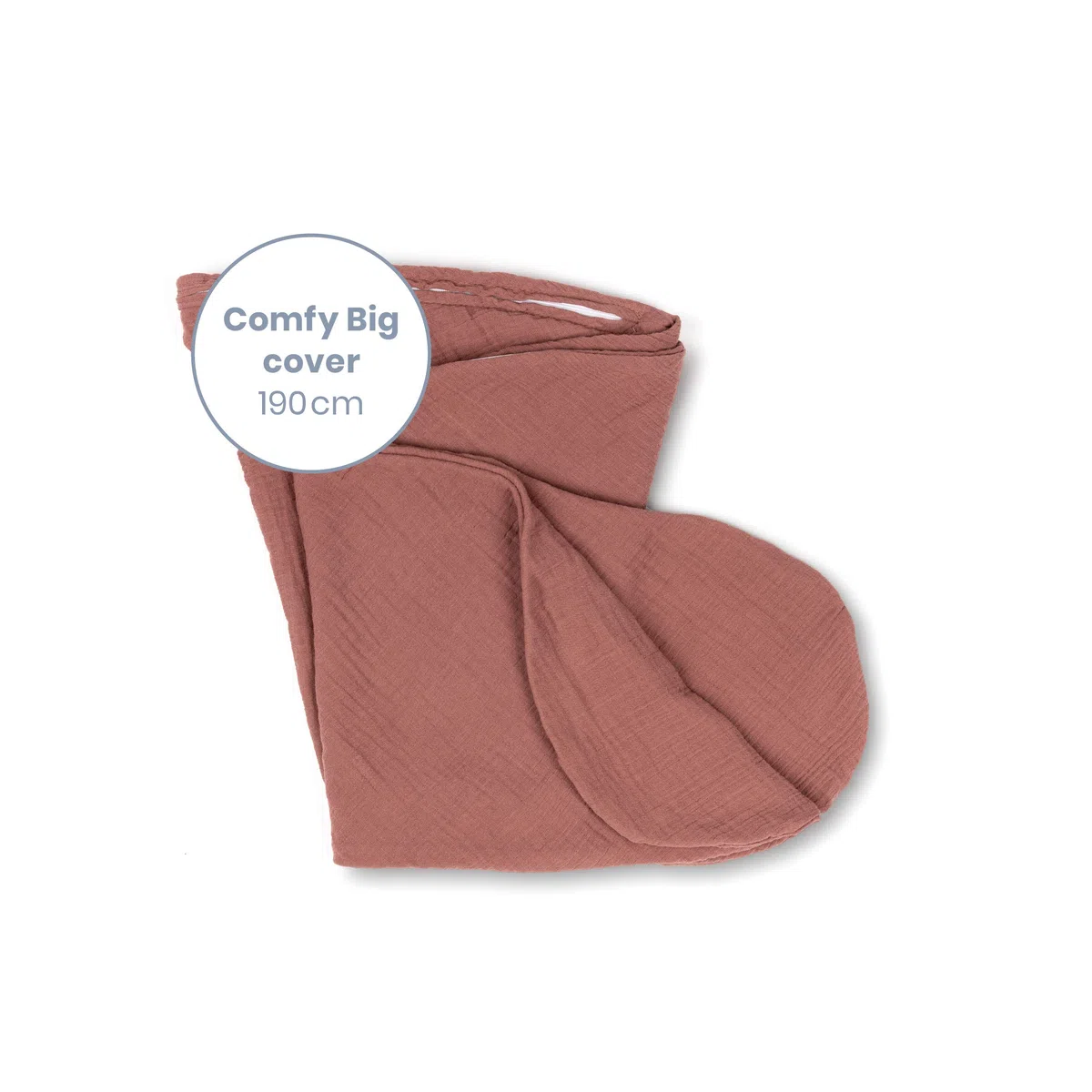 doomoo Basics – Copertura Tetra Brick per cuscino di gravidanza Comfy Big – Federa per cuscino da allattamento in cotone biologico – Nuovo stile con colori naturali per il vostro compagno di maternità