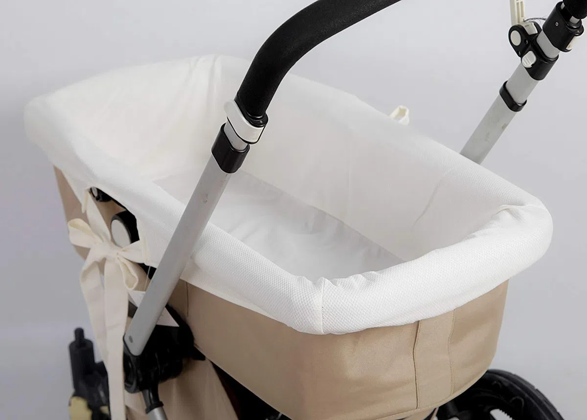 Babyline FUCABE – Rivestimento per ovetto anallergico e morbido, traspirante, rivestimento per ovetto interno, 100% fabbricazione spagnola, colore beige, 90 x 40 cm