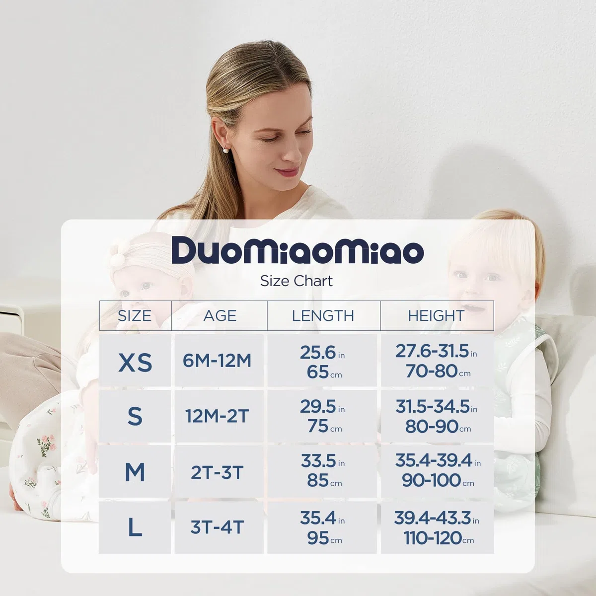 Duomiaomiao Sacco nanna estivo con gambe, 0,5 TOG, 100% cotone, coperta indossabile per bambini, 2-3 anni, elefante